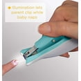 thumbnail image 2 of Safety 1ˢᵗ Light Up Nail Clippers, Seafoam, 2 of 3