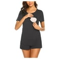 thumbnail image 2 of Celivon Womens Maternity Nursing Pajama Set Breastfeeding Sleepwear Set, 2 of 3