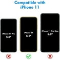 thumbnail image 7 of CellEver Clear Full Body Case for iPhone 11, Heavy Duty Protection with Anti-Slip TPU Bumper and [2 Tempered 9H Glass Screen Protectors] Shockproof Transparent Phone Cover 6.1 Inch (Yellow), 7 of 7