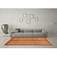 thumbnail image 3 of Ahgly Company Indoor Square Abstract Orange Modern Area Rugs, 6' Square, 3 of 4