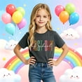 thumbnail image 2 of Girls Youth Graphic Tees With Prints Casual Shirts For Children Stylish Top Back To School Age 2-13, 2 of 4