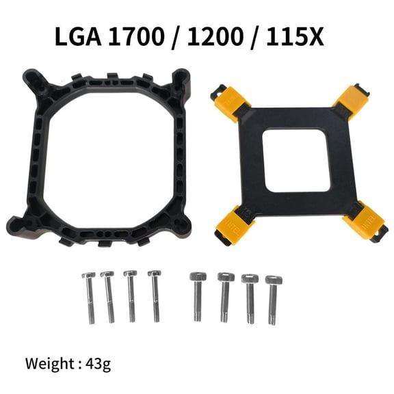 Jesscasday CPU Cooler Fan Bracket Kit with Mounting Screws for LGA 1150 1151 1155 1156 1366