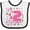 White and Black, variant on Inktastic I'm Two, Let's Party 2nd Birthday Girls Baby Bib