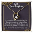 thumbnail image 4 of To My Granddaughter Precious One From Grandma Forever Necklace w Message Card, 4 of 20