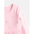 thumbnail image 2 of Wonder Nation Baby and Toddler Girls Dress with Long Sleeves, Sizes 0M-5T, 2 of 3