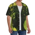 thumbnail image 2 of Fotbe Screaming Horror Art Camisa Estampada de Manga Corta para Hombre, Casual de Verano, Estilo Playero, Sin Arrugas-4X-Large, 2 of 5