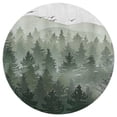 thumbnail image 3 of Aesthetic Foggy Mountain View Painting Trees Round Carpet Circle Rug Outdoor Patio Area Rug Washable Large Area Rugs Hallway Room Decor Fitness Mats, 3 of 8
