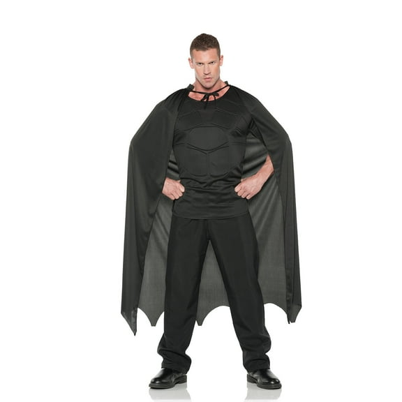 UNDERWRAPS Bat Cape Superhero Costume - Cosplay Costume for Men & Women, Halloween Outfit for Dress Up, LARP Costume, Cape for Adults
