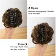 thumbnail image 2 of HAHDAXIA Rallonges de Chignon à Pince Griffe Chignon Bouclé Désordonné Chignon Updo Rallonges de Chignon Queue de Cheval Ondulée Postiches Cheveux pour Femmes Filles (Brun), 2 of 7
