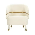 thumbnail image 6 of Ayla Cream Velvet Accent Chair, 6 of 6