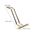 thumbnail image 2 of TEHAUX Universal Salon Chair Pedal Footrest in Golden Stainless Steel for Enhanced Barber Chair Function, 2 of 8