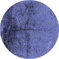 thumbnail image 1 of Ahgly Company Indoor Round Oriental Blue Industrial Area Rugs, 6' Round, 1 of 4