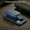 thumbnail image 6 of Case for Google Pixel 7A, Detachable Magnetic Wallet Credit Card Cash Slot Case Support Wireless Charging Functional Kickstand Compatible with MagSafe Phone Cover For Google Pixel 7A,Blue, 6 of 12