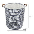 thumbnail image 6 of AUCHEN Large Collapsible Laundry Hamper with Handles,Storage Baskets,Waterproof Dirty Clothes Laundry Basket,Foldable Bin Storage Basket Organizer for Kid Baby Toy Collection(Round-Irregular Stripe), 6 of 7