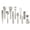 Taupe, variant on Calphalon Edge 11 Piece Stainless Steel Kitchen Tools and Gadgets Set- Navy Blue