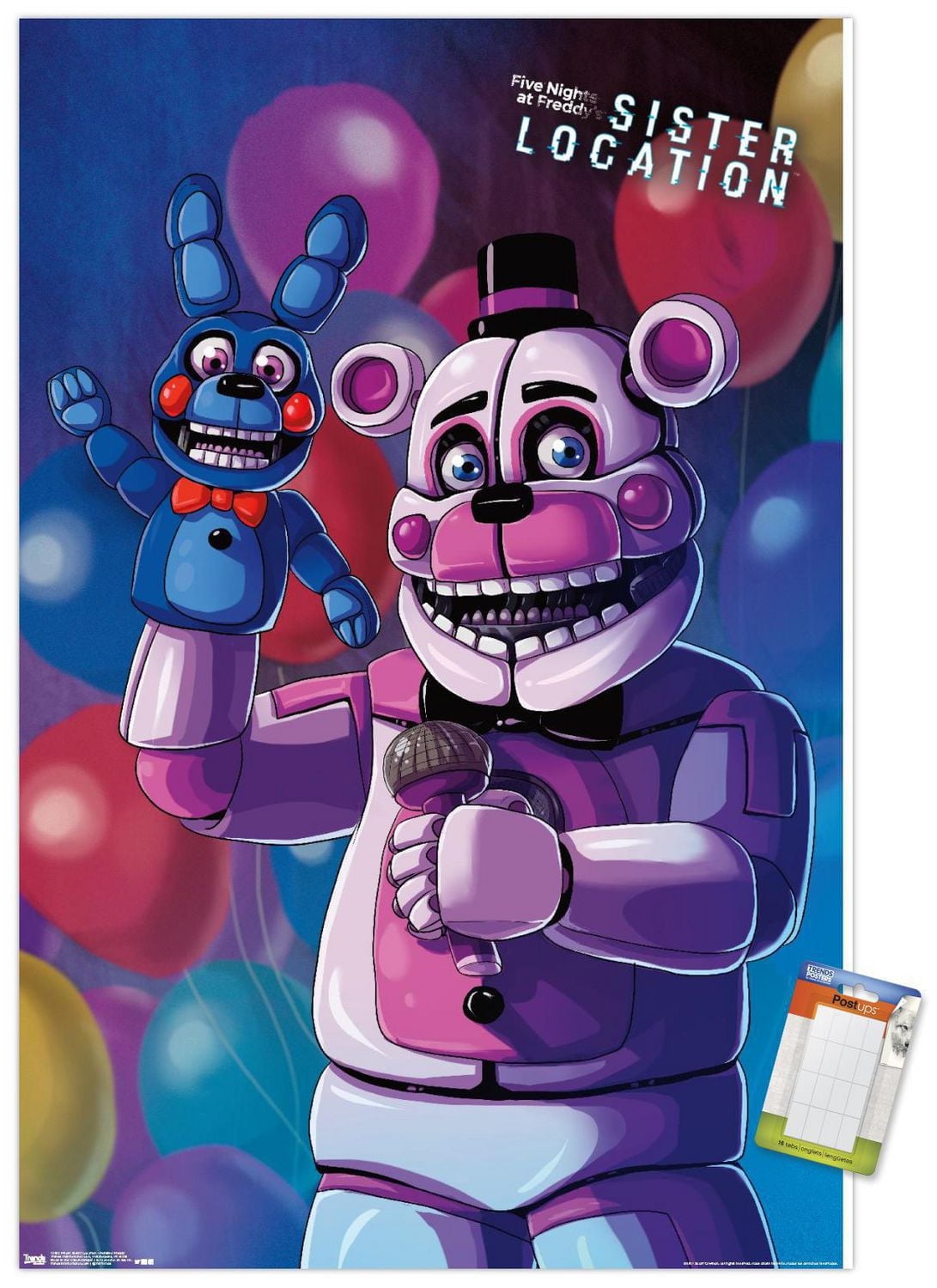 Five Nights at Freddy's: Sister Location - Funtime Freddy Wall Poster