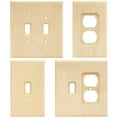 thumbnail image 2 of Franklin Brass Wood Square (3-Pack) Decorative Light Switch Cover Wall Plates Unfinished Wood 1-Gang Wall Plate Toggle Plate Guards Electrical Outlet Guard W10393V-UN-C, 2 of 7