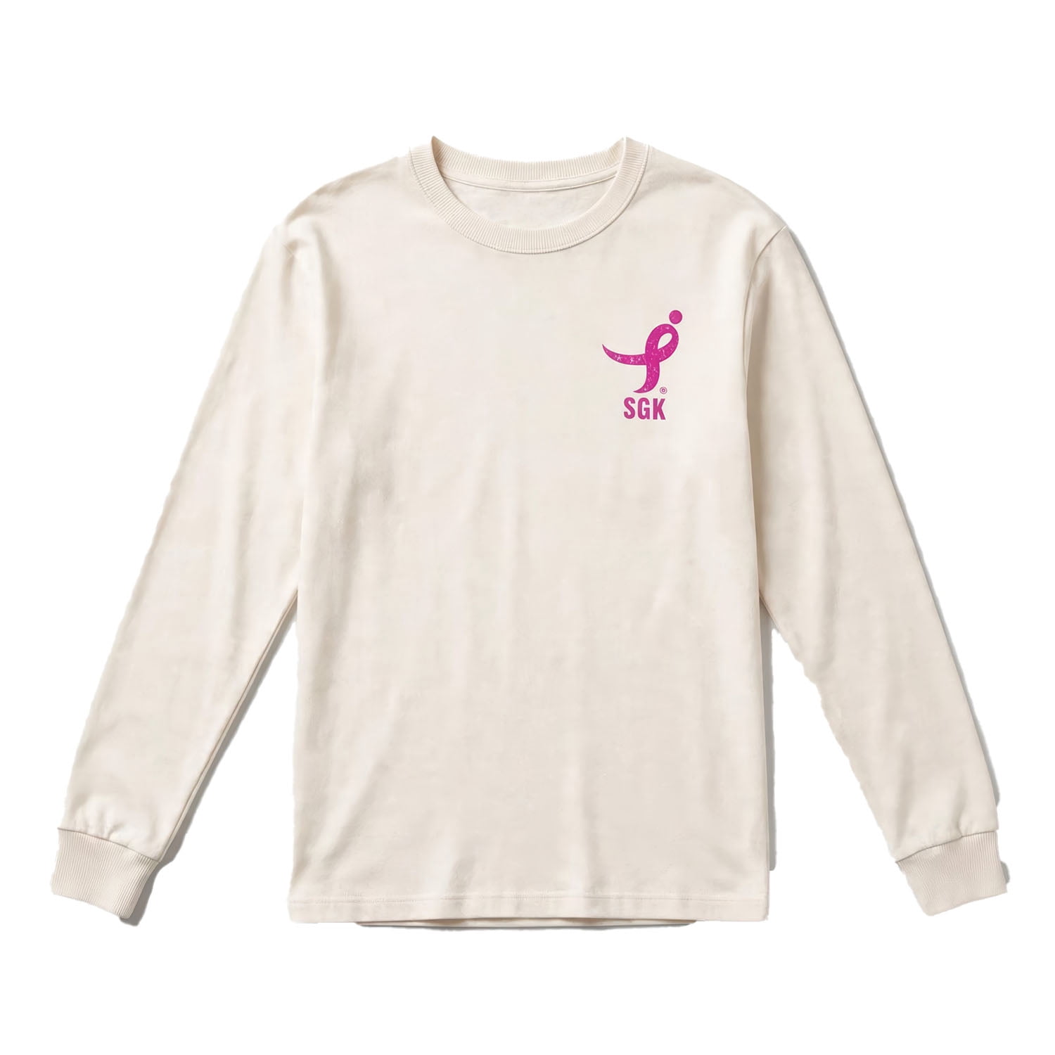 SUSAN G KOMEN MEN'S FIGHT FOR THE CURE MENS SGK LONG SLV TEE, BREAST CANCER AWARENESS SHIRT, SIZES XS-3XL