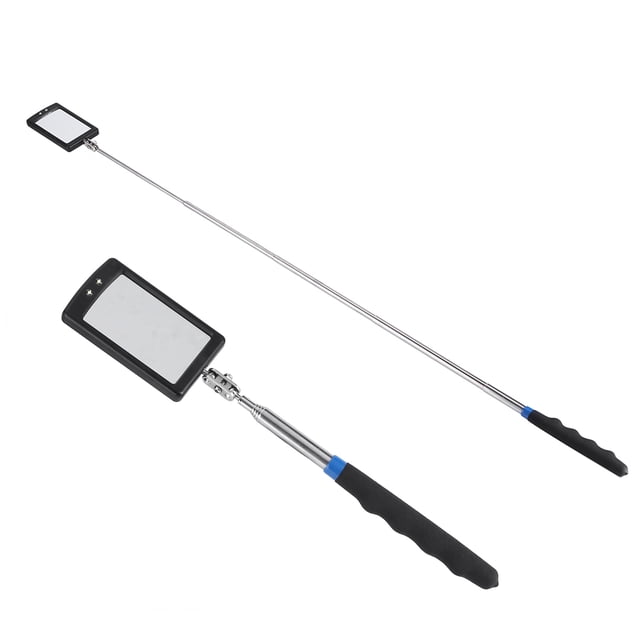 Espejo de inspección, espejo de inspección telescópico LED, espejo telescópico de 20,4 - 79 cm con Suave, de 360 Grados para Lugares Difides de ver