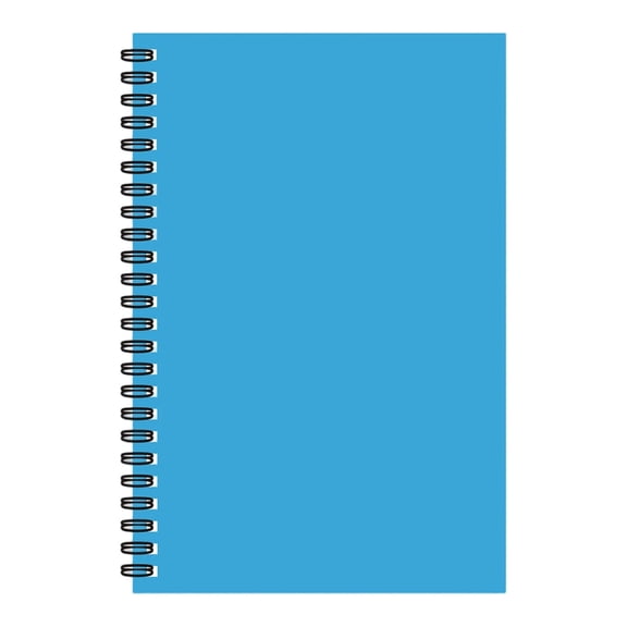 A5 Kraft Paper Spiral Notebook, 50 Sheets/100 Pages, 100gsm Acid-Free Paper for Writing and Sketching – Lake Blue