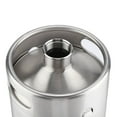 thumbnail image 4 of LAZIOEGR 4L Mini Stainless Steel Beer Barrel with Spiral Cover Lid, Practical Home Brewing Keg Dispenser for Craft Beer, Wine, and Cocktails (13.19 inches / 33.5 cm), 4 of 9