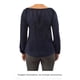 thumbnail image 3 of Blusa George Talla M Campesina Puntos Marino, 3 of 4