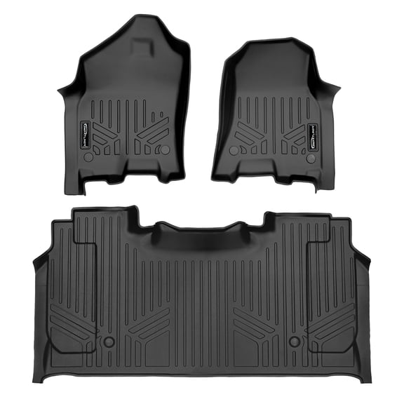 SMARTLINER 2 Rows Custom Fit Floor Liners Compatible with 2019 - 2024 Ram 1500 Crew Cab