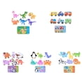 thumbnail image 2 of Juguetes para niños Caja 6 en 1 Rompecabezas Juguetes de madera Animales de dibujos animados Rompecabezas Niños Juguete Educativo seitruly WJ3996-03B, 2 of 7