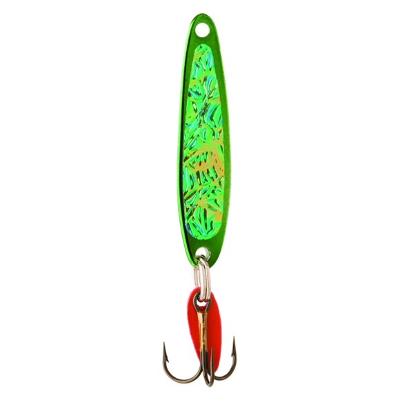 Bay De Noc 3GREEN Jig Suédois pour Boutons 1-1/2 Pouce, 1/5 Once, Glace Pilée/verte