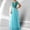 *Blue, variant on U Women's Sequin V Neck Short Sleeve Chiffon Formal Evening Gown,Floor Length Dress with Ruched Bust Blue,Women's Plus L