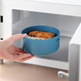 thumbnail image 4 of Fiambrera De 800Ml De Gran Capacidad, Fiambrera Redonda, Soporte De Plástico Para Almacenamiento De Almuerzo, Contenedor De Alimentos Con Aislamiento Térmico Con Asa Portátil matsuzay HA013310-00, 4 of 7