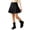 Black, variant on Fancifize Teens Girls High Waist Pleated Skirts Formal Skirt with Built-in Shorts for School Uniform Trendy Cozy Skorts