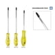 thumbnail image 3 of Juego De 6 Desarmador Punta Plana y Phillips Cruz Mango Pvc Linea Keer Santul Punta plana y cruz, 3 of 7