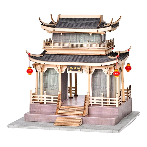 3D Puzzles for Adults Chinese Ancient Pavilion Model Kits