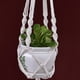 thumbnail image 2 of leyfeng Colgador de plantas de macramé, soporte de maceta decorativo tejido, maceta colgante para interiores y exteriores, cesta de algodón hecha a mano, 2 of 6