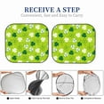 thumbnail image 6 of Haiem St Patrick's Day7 Car Windshield Sun Shade (2 Pieces) Foldable Windshield Sun Shade Car Accessories for Truck SUV Pickup-Large, 6 of 7