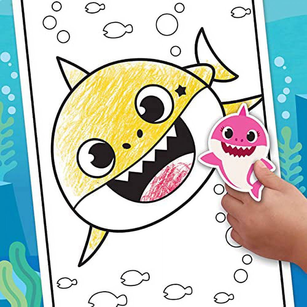 Crayola Baby Shark Giant Coloring Pages, Gift For Kids, Ages 3, 4, 5, 6