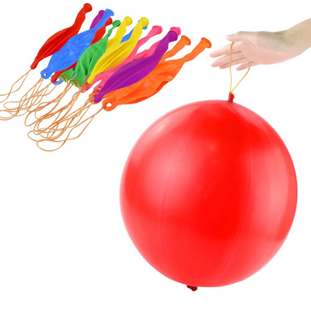 Smithstock 24 Pack Punch Balloons for Kids Multicolor Birthday Party