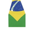thumbnail image 2 of YUSDECOR Brazil Flag Table Runner for Office Kitchen Dining Room Wedding Party 16x72 inch, 2 of 4