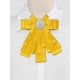thumbnail image 2 of INSPIRE CHIC Broche de cinta preatado para mujeres con lazo y cuentas en amarillo dorado para fiestas, 2 of 5