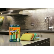 Scrub Daddy Sponge Daddy Traditional Shape - Dual Sided FlexTexture, 4 Count