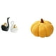 thumbnail image 1 of Elegantes Figuras De Pareja De Cisnes Y Almohadas De Peluche De Calabaza De Halloween, Adornos Decorativos De Mesa Para Estantería, Sofá, Cama, Dormitorio, Entrada., 1 of 8