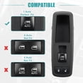 thumbnail image 4 of Unique Bargains Interruptor de ventana eléctrica principal del lado del pasajero delantero derecho para Chrysler Town and Country 2008-2012 Negro, 4 of 8