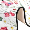thumbnail image 6 of Dreamtimes Watercolor Pink Flower Hallway Runner Rug 2'x6' Kitchen Rug with Rubber Backing Pink Tulip Floral Non Slip Entryway Rug Runner Washable Soft Area Rug for Hallway Bedroom Kitchen Decor, 6 of 6