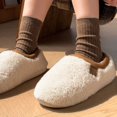 thumbnail image 3 of CHICVOMEY Women's Slippers with Memory Foam - Faux Fur Cozy House Slippers for Women Plush Fleece Lined Indoor Closed Back Bedroom Slippers, 3 of 8
