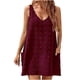 thumbnail image 2 of Puntoco Vestidos Mujer Verano Vestido De Tirantes De Verano Vestido De Playa De La Costa V Corbata Bolsillo Falda De Bola De Felpa, 2 of 7