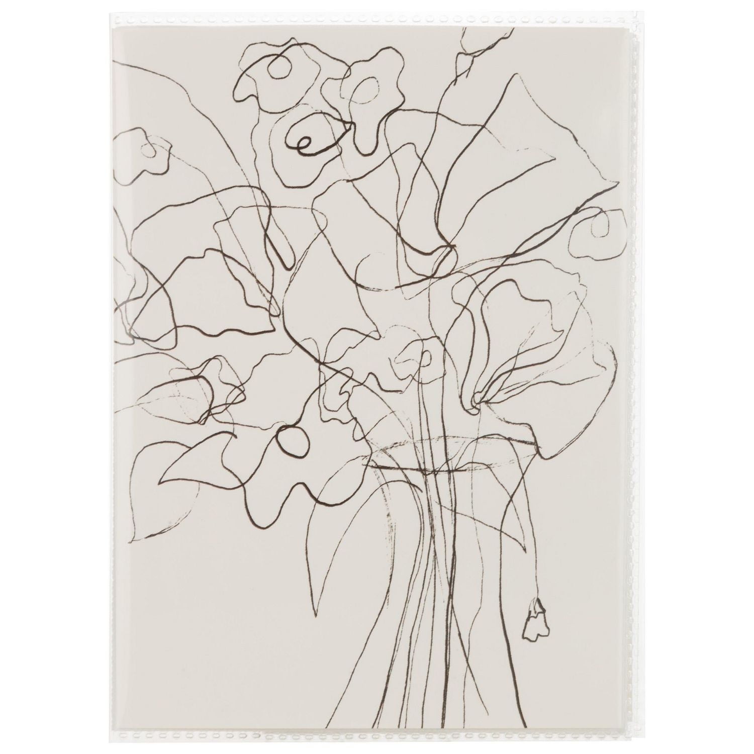 Pinnacle Frames and Accents Soft Brag Flower Photo Album, 12 Pages, 24 Photo Pockets