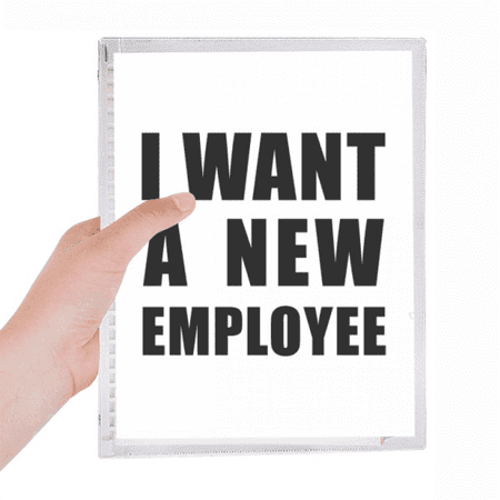 i want a new employee notebook loose diary refillable journal statiry