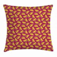 thumbnail image 1 of Mexican Throw Pillow Cushion Cover, Ethnic Latin Dish Local Yummiest from South America Cook Restaurant Theme, Decorative Square Accent Pillow Case, 24 X 24 Inches, Dark Magenta Mustard, by Ambesonne, 1 of 2