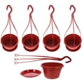 thumbnail image 2 of MasteelfCA 5 Sets Hanging Flower Pots Simple Green Radish Flower Pot Home Plant Pot, 2 of 9